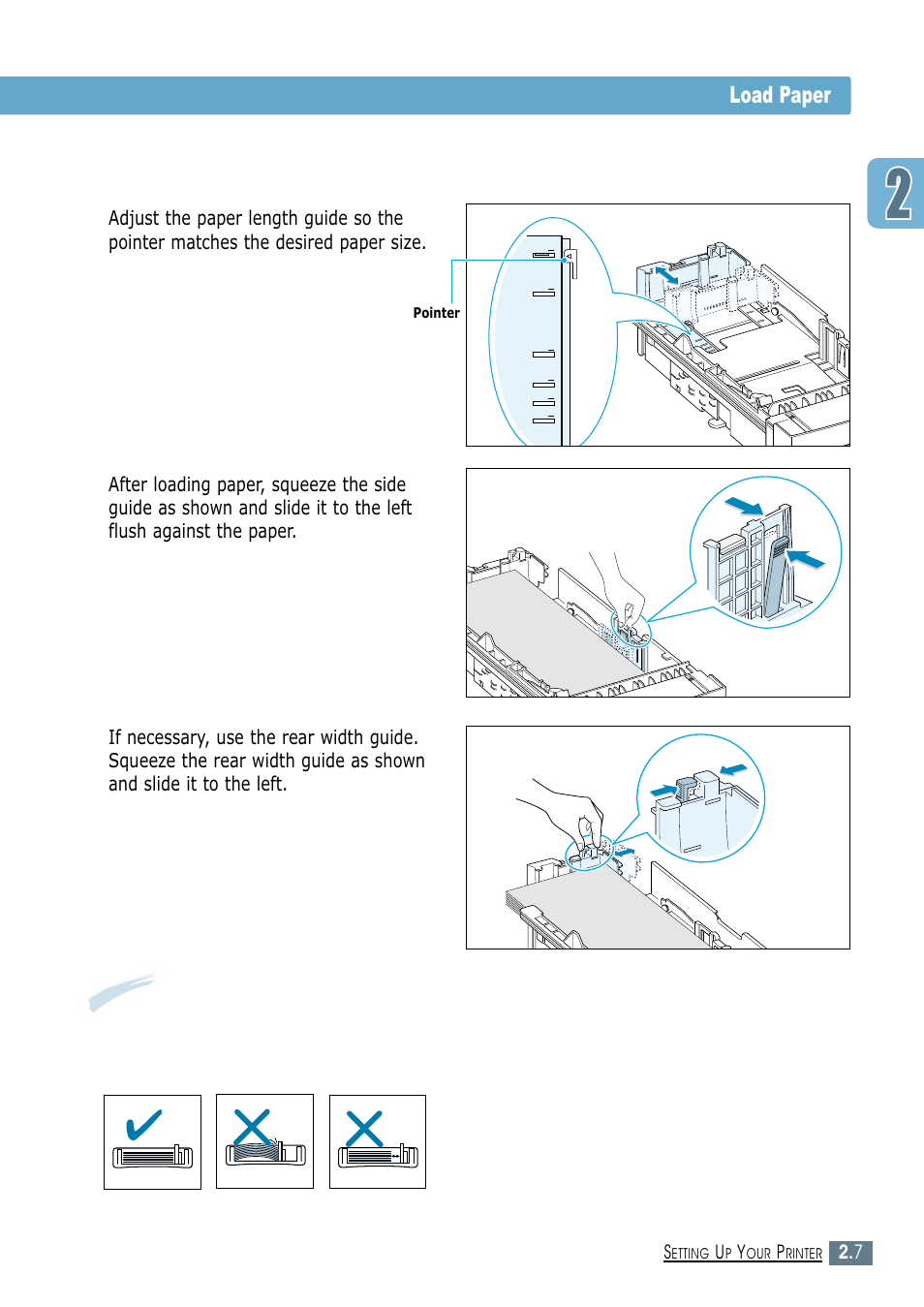 Load paper | Samsung ML-1450-XAX User Manual | Page 26 / 206