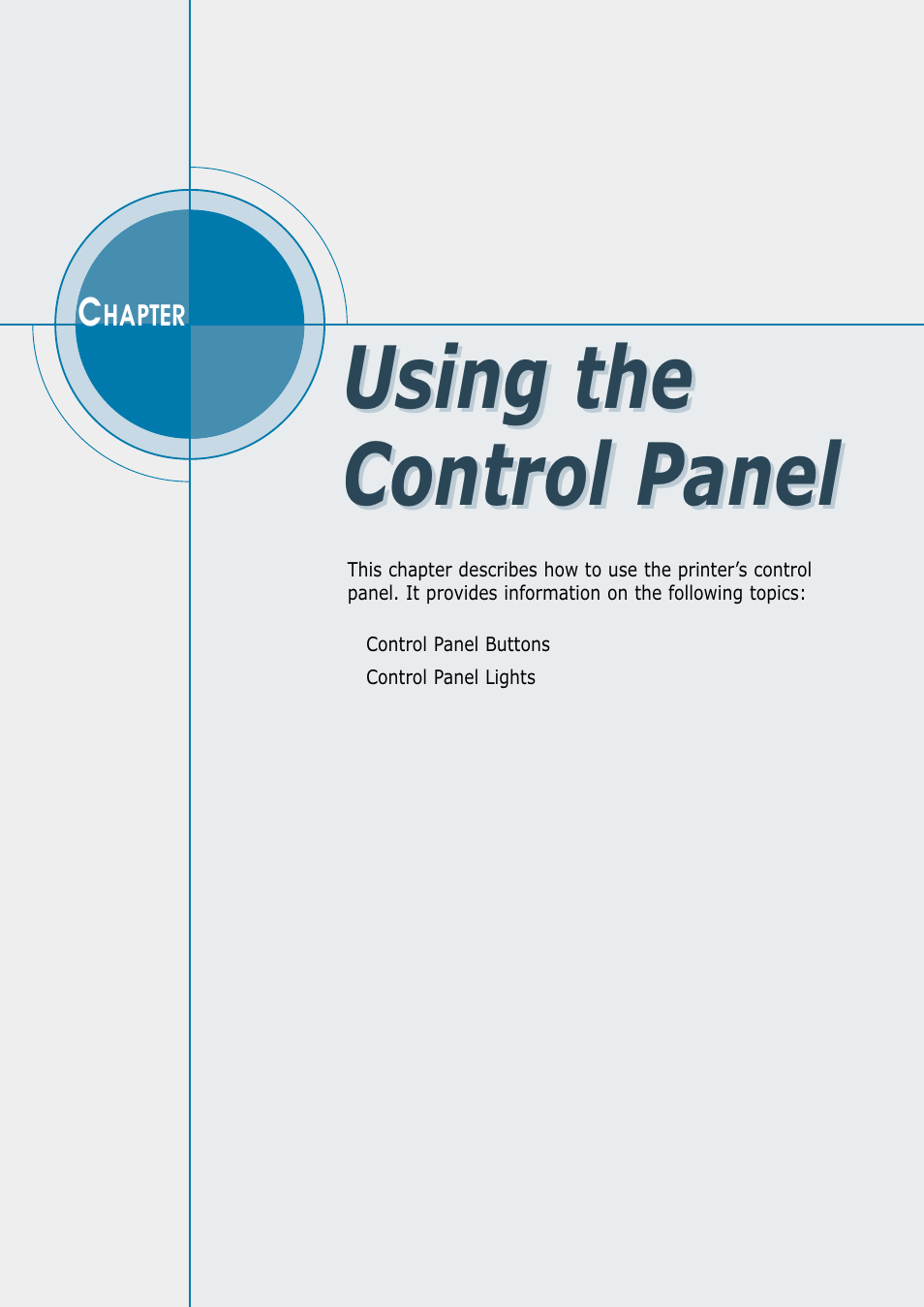 Chapter 3 using the control panel, Using the control panel | Samsung ML-1450-XAX User Manual | Page 47 / 206
