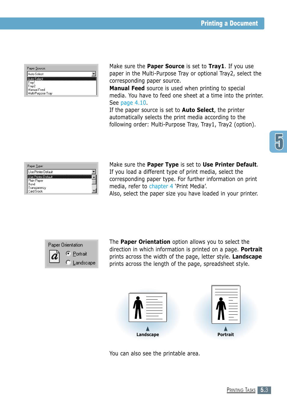 Printing a document | Samsung ML-1450-XAX User Manual | Page 74 / 206