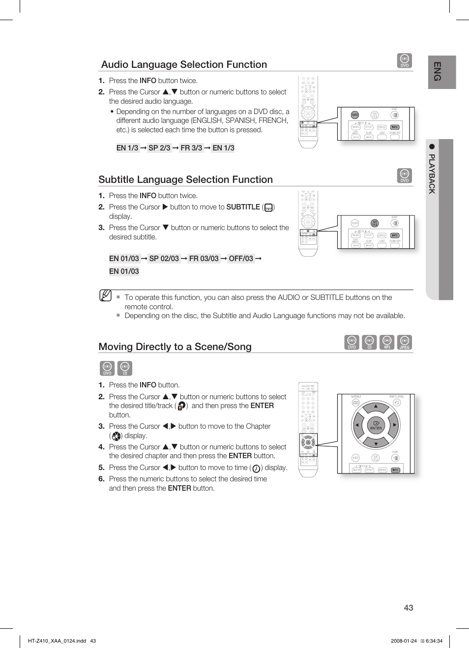Dbag db | Samsung HT-Z410T-XAA User Manual | Page 44 / 71