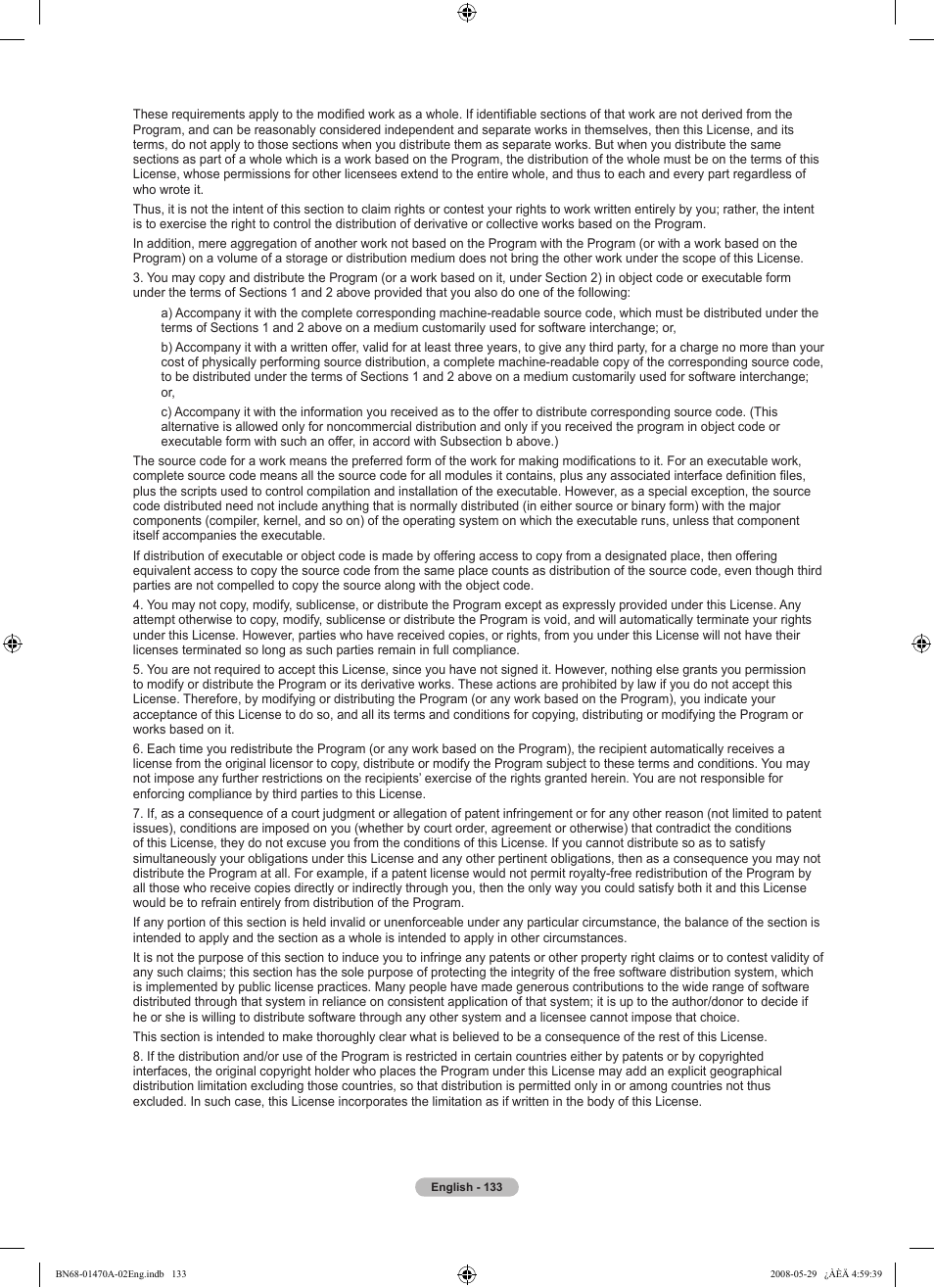Samsung LN46A750R1FXZA User Manual | Page 135 / 273