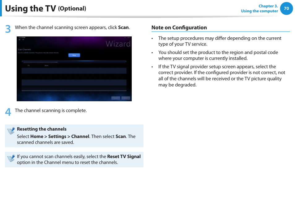 Using the tv | Samsung DP515A2G-K02US User Manual | Page 71 / 143