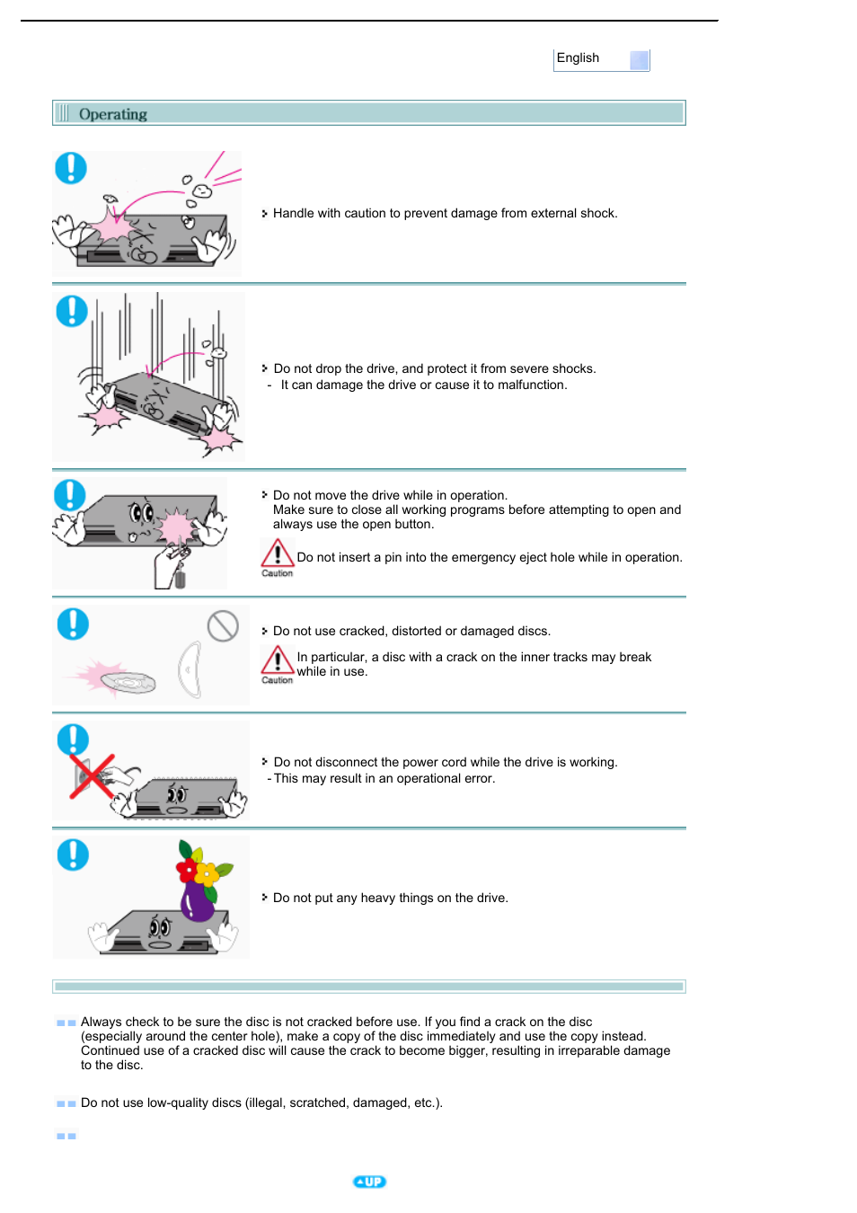 During operating | Samsung SE-T084M-RSWD User Manual | Page 5 / 28