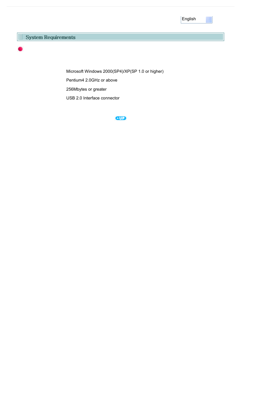 System reqirements | Samsung SE-T084M-RSWD User Manual | Page 9 / 28