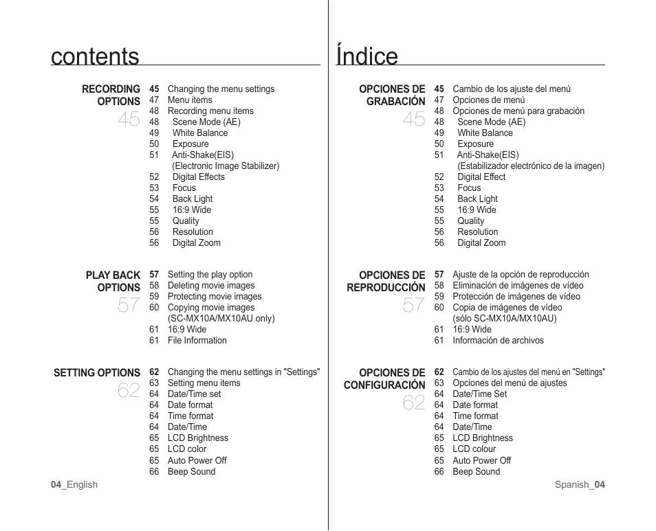 Samsung SC-MX10A-XAP User Manual | Page 10 / 101