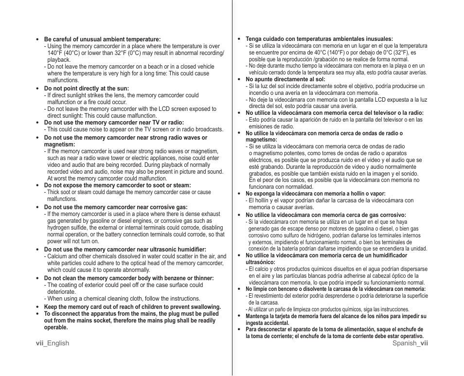 Samsung SC-MX10A-XAP User Manual | Page 7 / 101