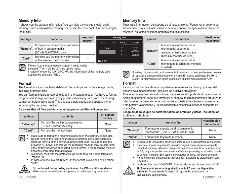 Format | Samsung SC-MX10A-XAP User Manual | Page 73 / 101