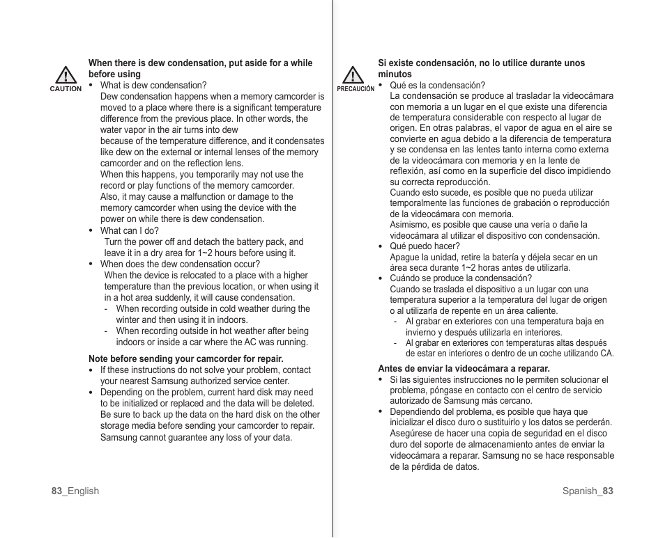 Samsung SC-MX10A-XAP User Manual | Page 89 / 101