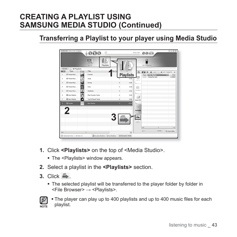 Samsung YP-T10JAGY-XAA User Manual | Page 43 / 121