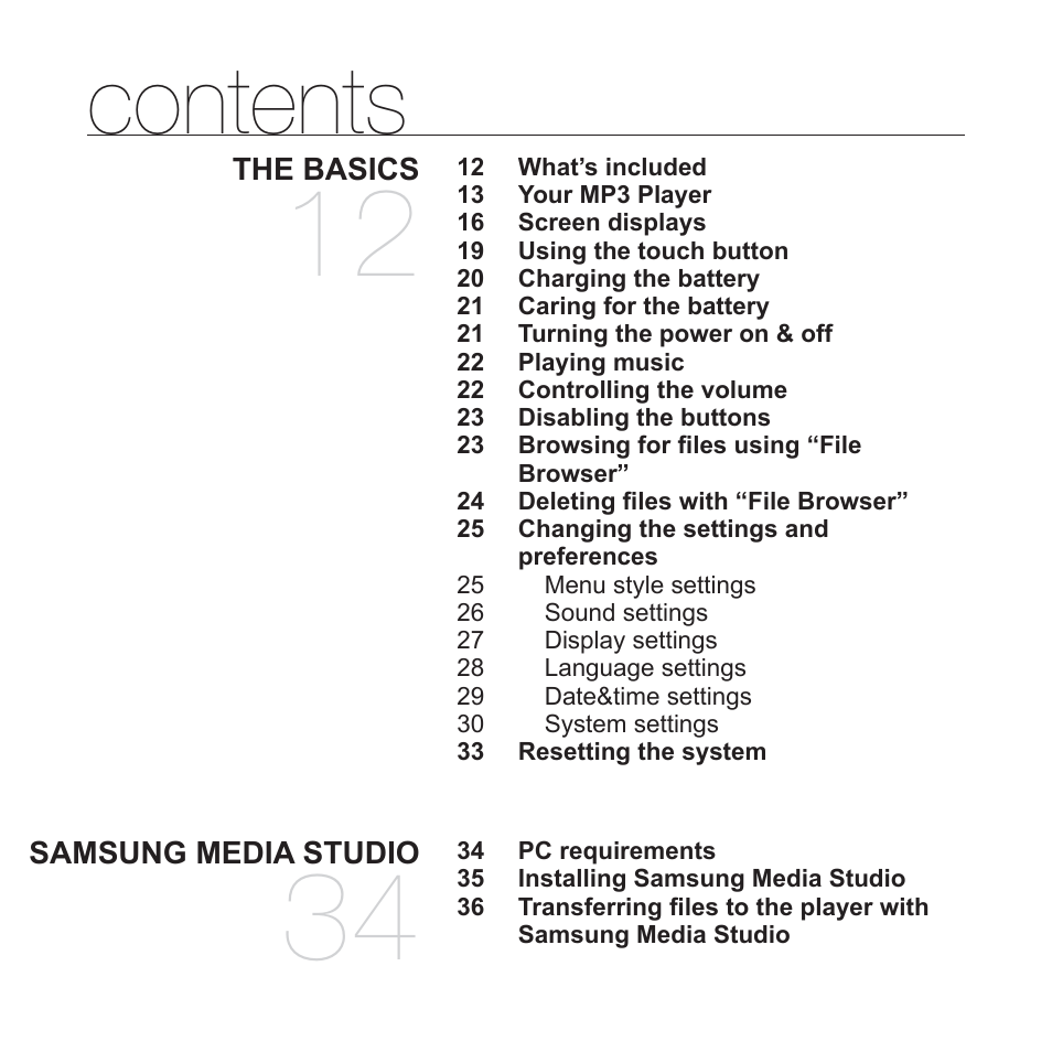 Samsung YP-T10JAGY-XAA User Manual | Page 8 / 121