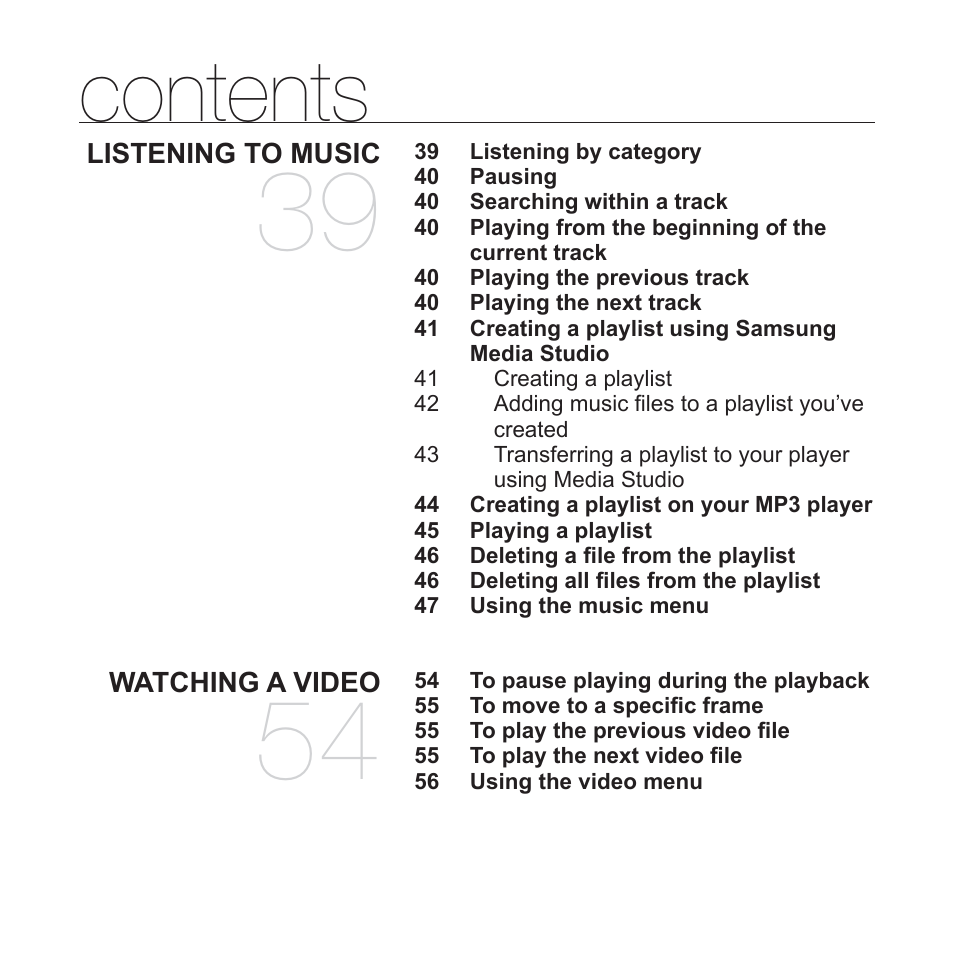 Samsung YP-T10JAGY-XAA User Manual | Page 9 / 121