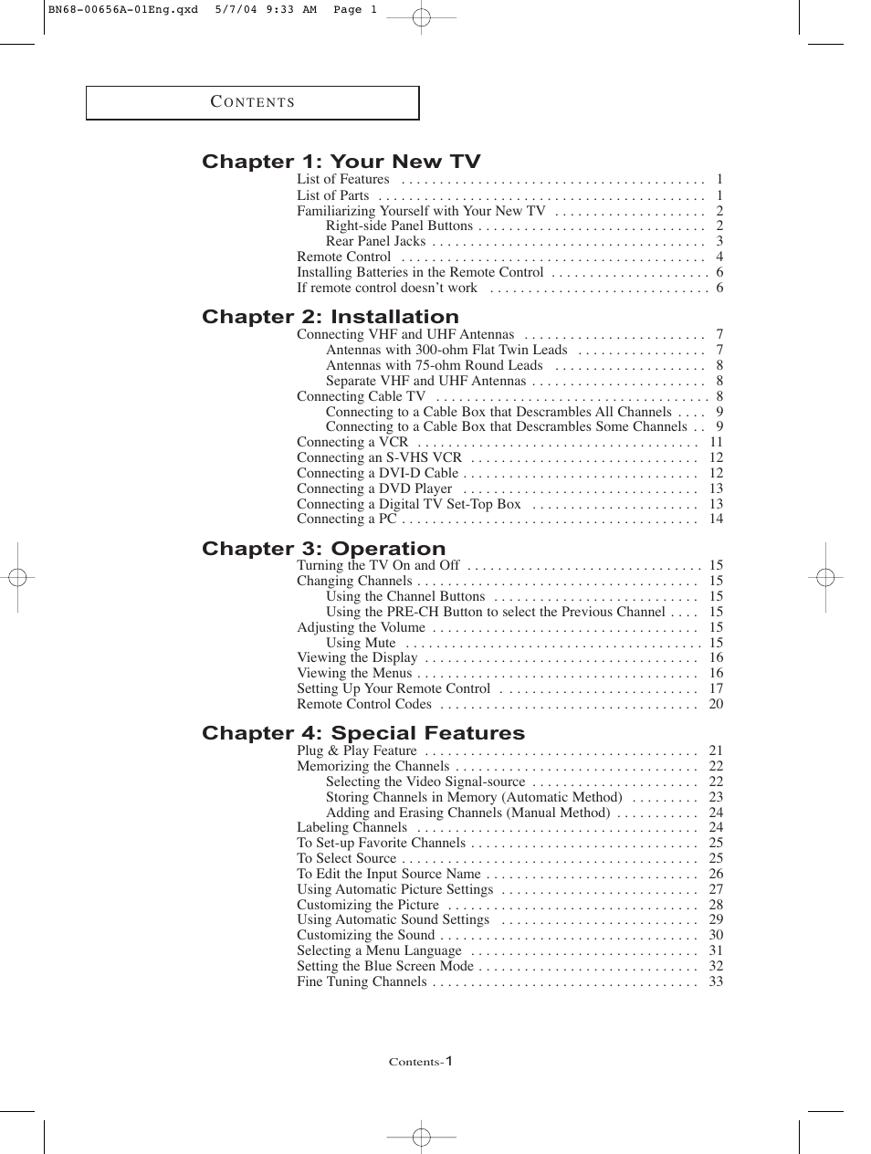 Samsung LTP266WX-XAA User Manual | Page 2 / 77