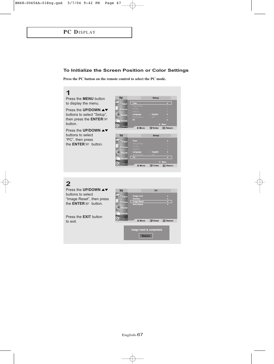 P c d | Samsung LTP266WX-XAA User Manual | Page 70 / 77