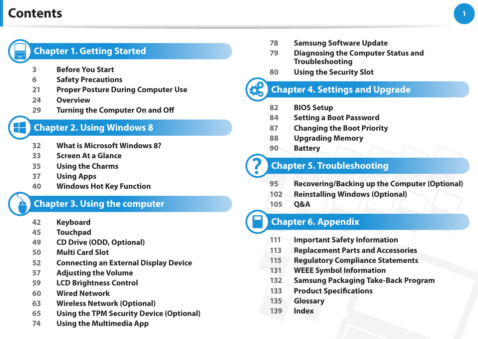 Samsung NP300E5E-A01US User Manual | Page 2 / 140