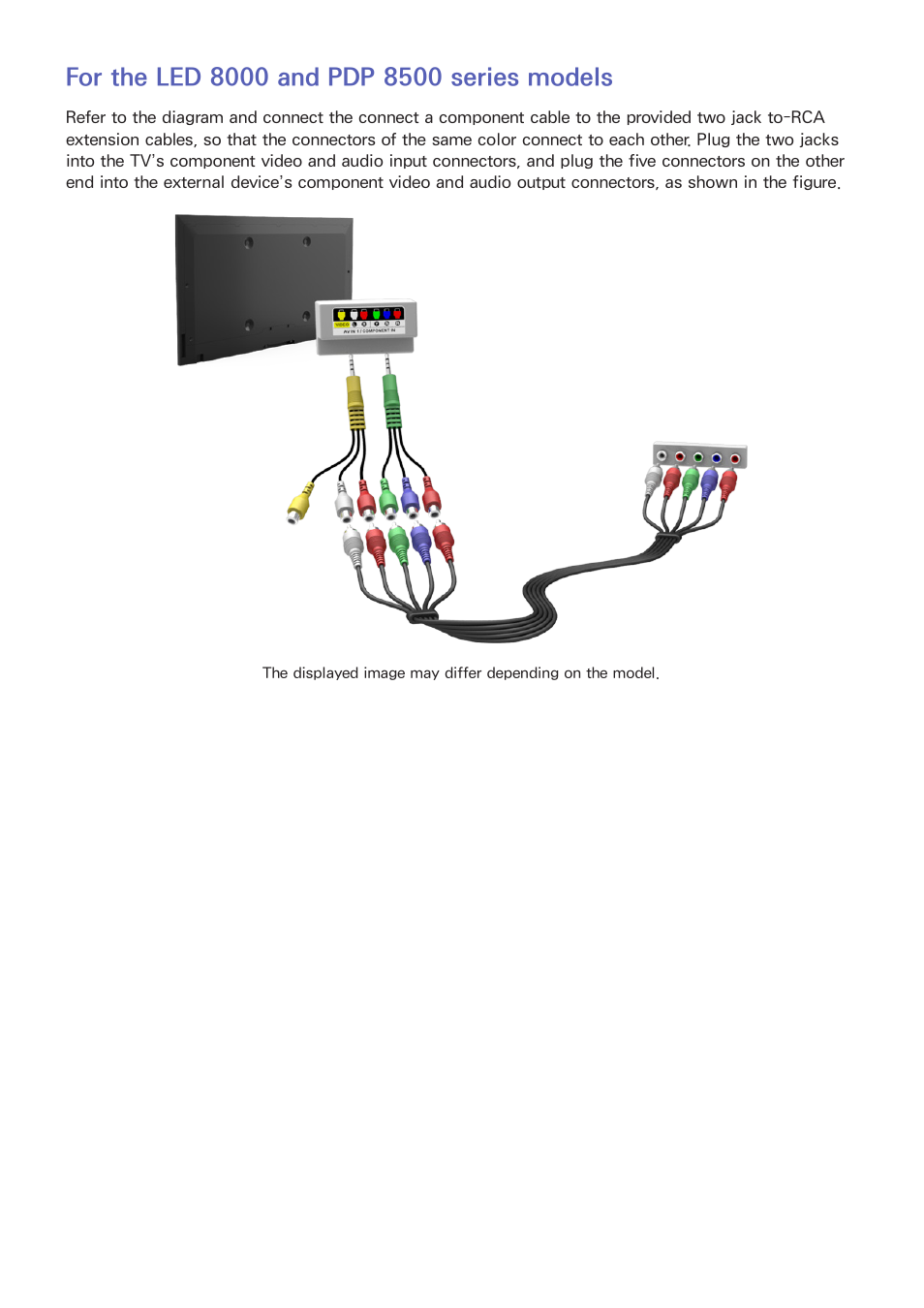 For the led 8000 and pdp 8500 series models | Samsung UN85S9VFXZA User Manual | Page 15 / 193