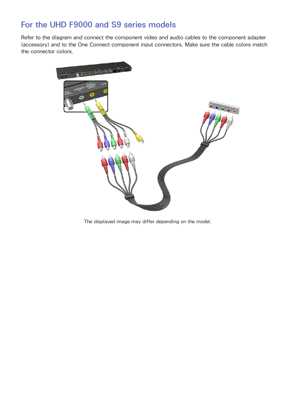 For the uhd f9000 and s9 series models | Samsung UN85S9VFXZA User Manual | Page 16 / 193