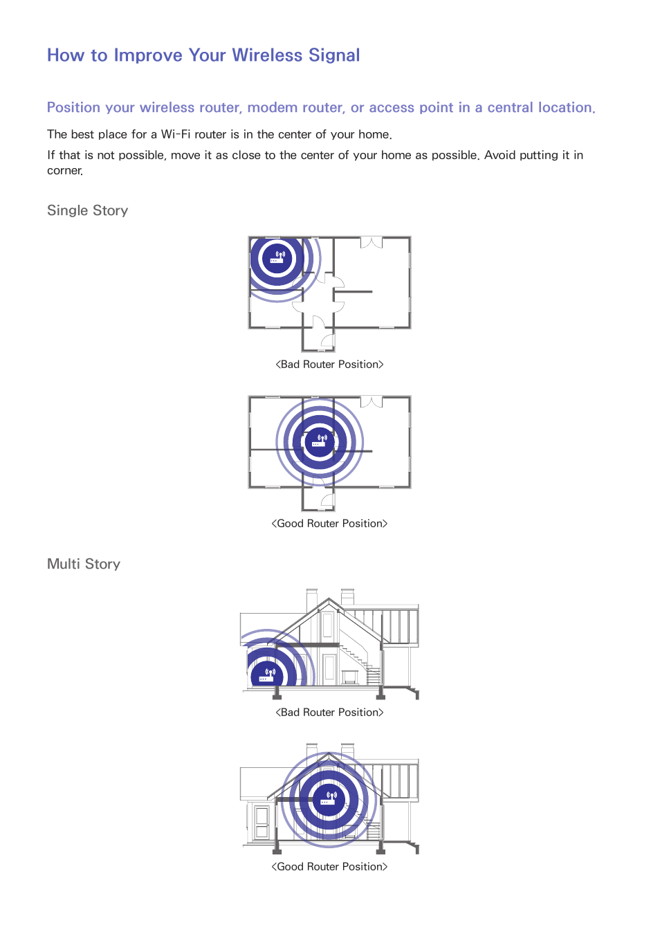 181 how to improve your wireless signal, Point in a central location, How to improve your wireless signal | Samsung UN85S9VFXZA User Manual | Page 188 / 193