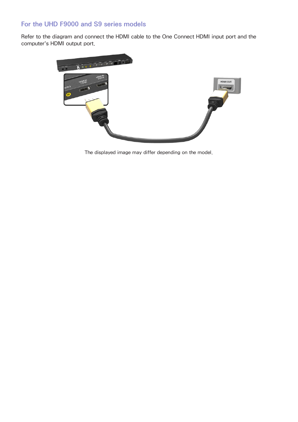 For the uhd f9000 and s9 series models | Samsung UN85S9VFXZA User Manual | Page 26 / 193