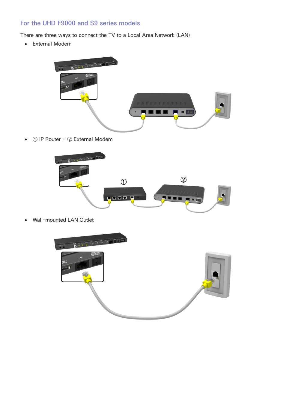 For the uhd f9000 and s9 series models | Samsung UN85S9VFXZA User Manual | Page 40 / 193