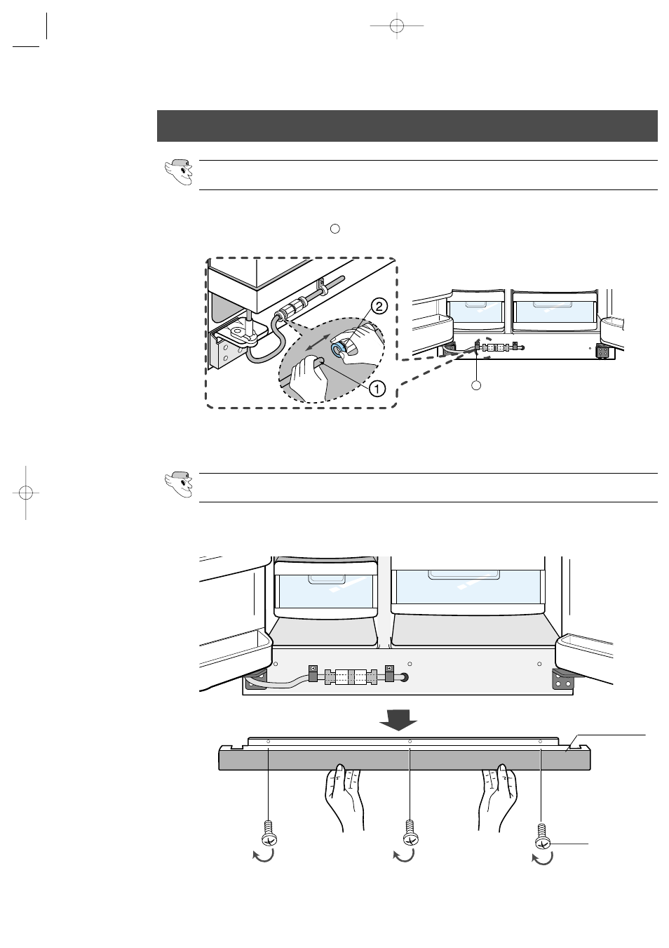 Reattaching the refrigerator doors | Samsung RS2533SW-XAA User Manual | Page 23 / 32