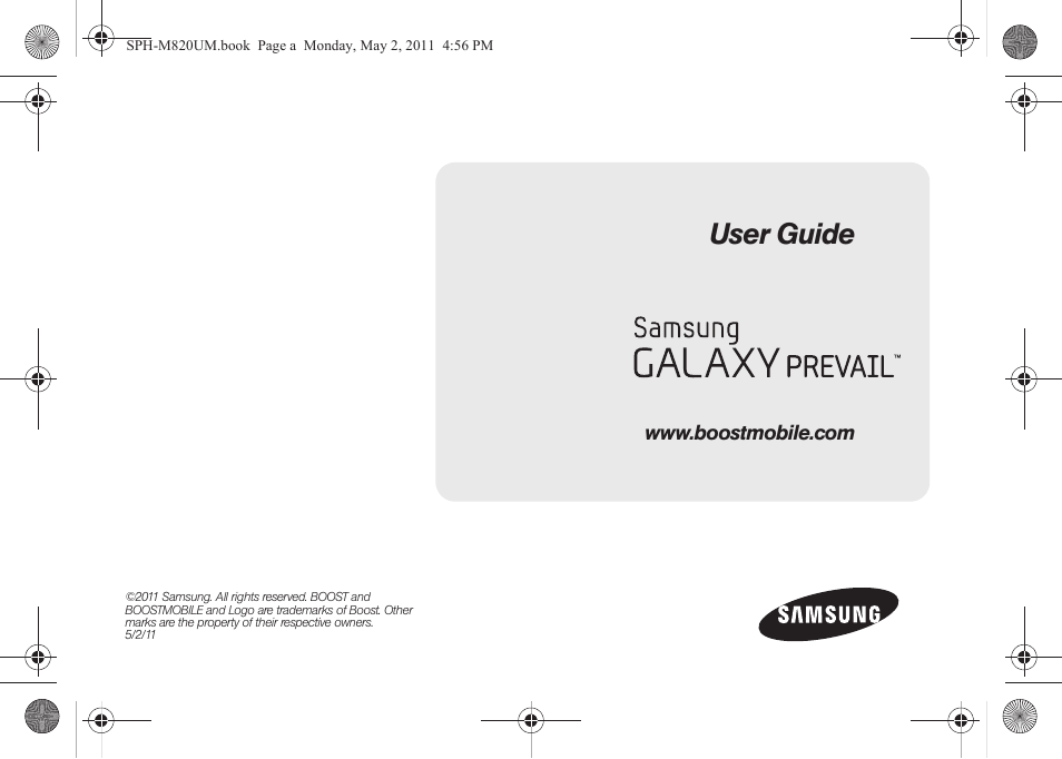 Samsung SPH-M820ZKABST User Manual | 225 pages