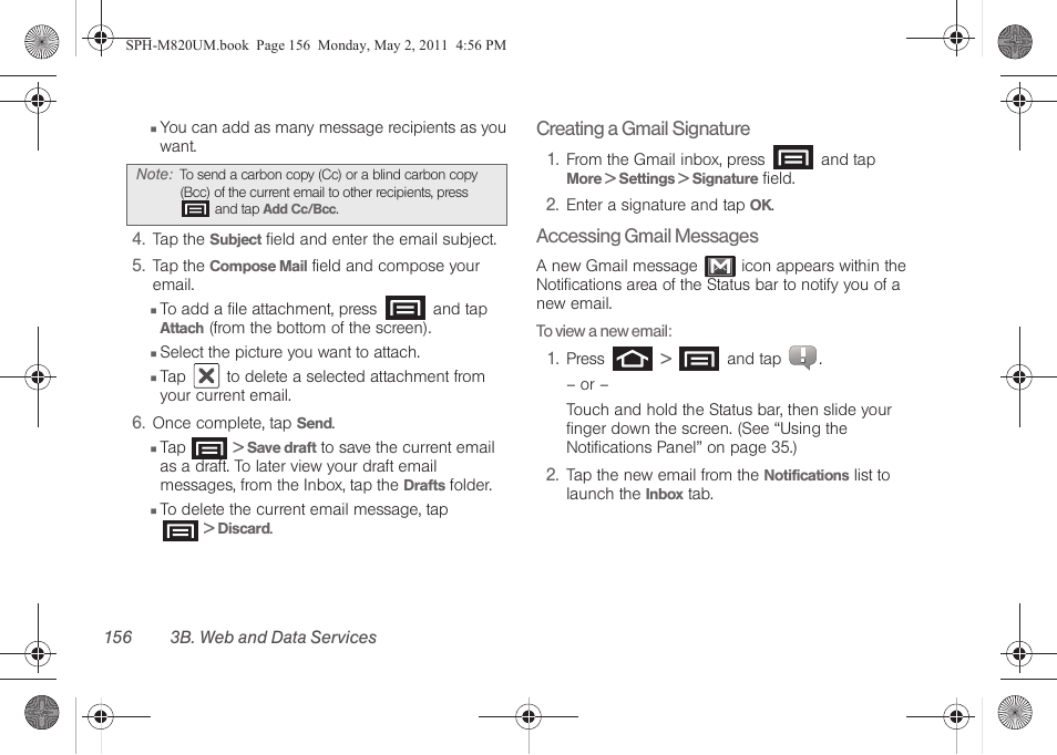 Samsung SPH-M820ZKABST User Manual | Page 170 / 225