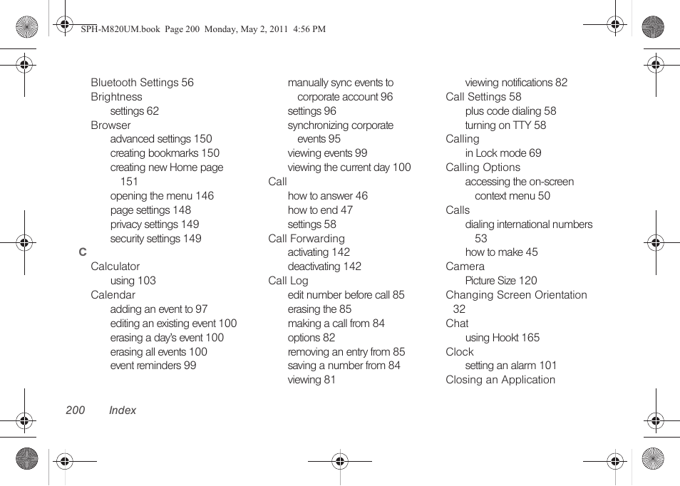 Samsung SPH-M820ZKABST User Manual | Page 215 / 225