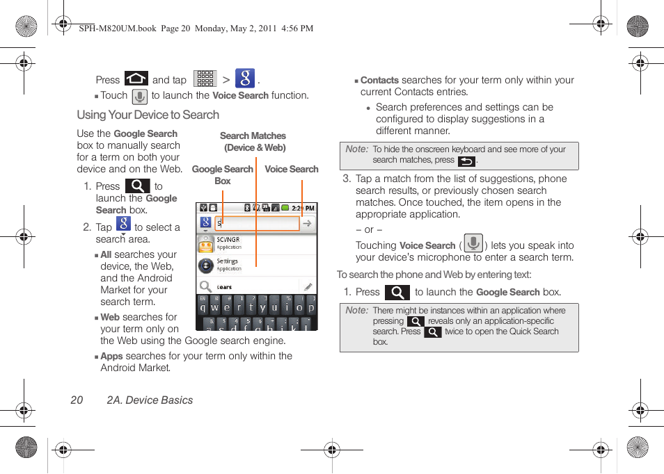 Samsung SPH-M820ZKABST User Manual | Page 34 / 225