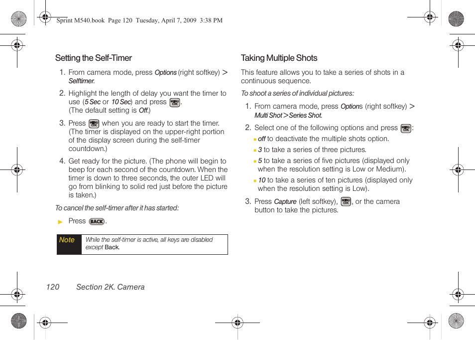 Setting, See “taking | Samsung SPH-M540ZPASPR User Manual | Page 136 / 231