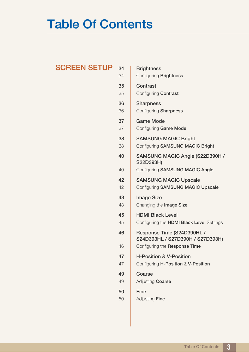 Samsung LS27D390HS-ZA User Manual | Page 3 / 94
