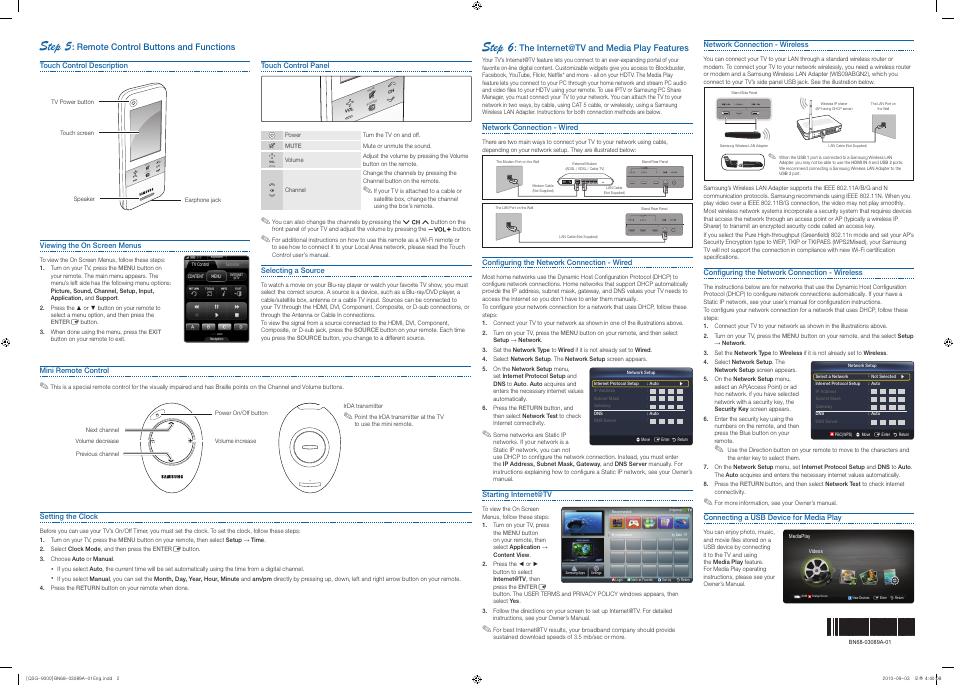 Mute source, Step 6, Step 5 | Samsung UN55C9000ZFXZA User Manual | Page 2 / 2
