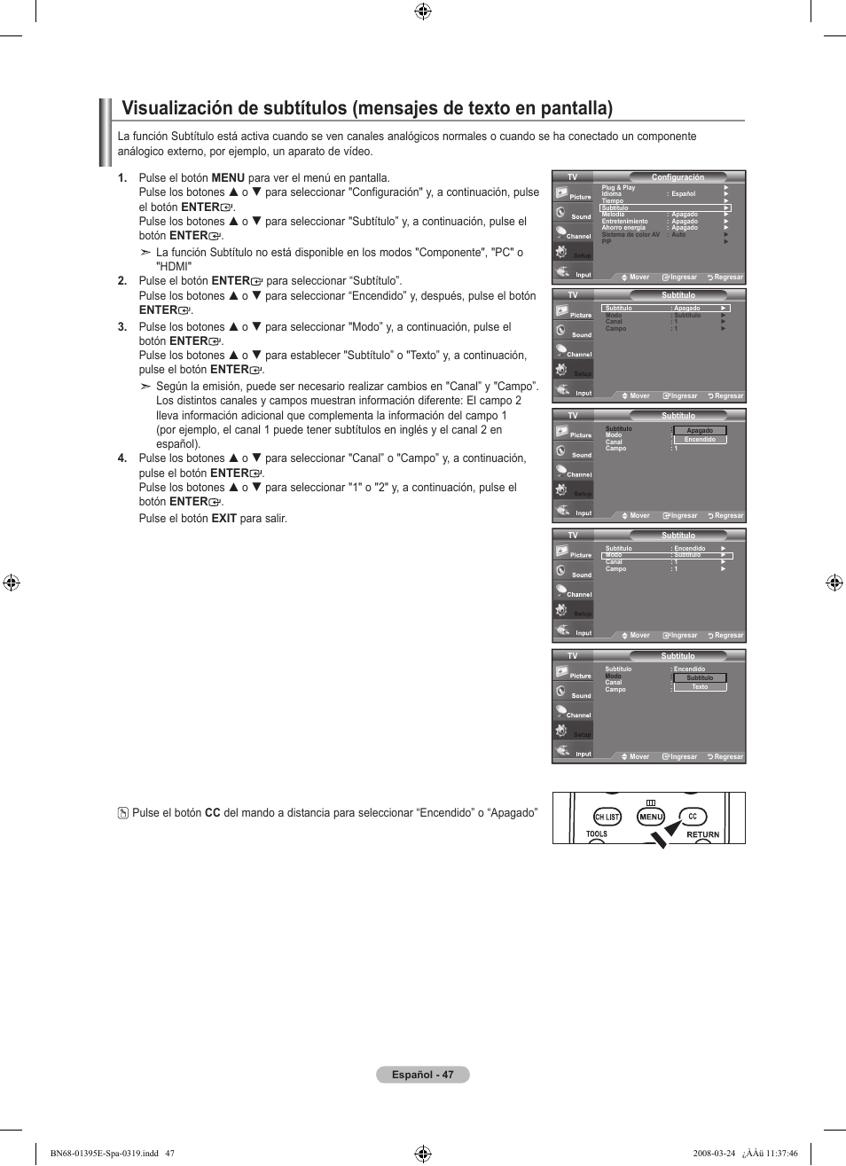 Samsung LN37A450C1XZP User Manual | Page 111 / 125