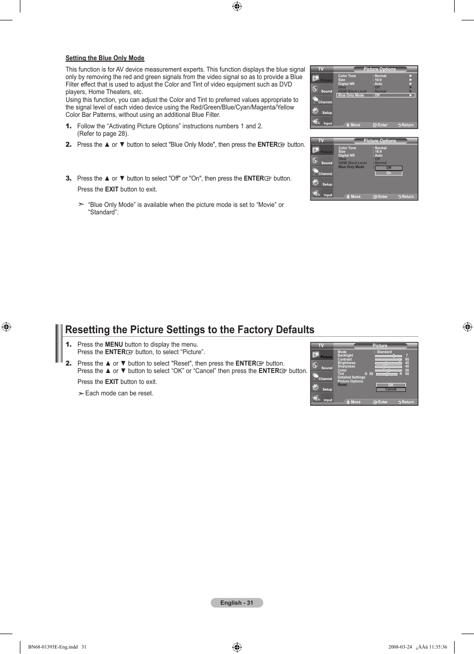 Samsung LN37A450C1XZP User Manual | Page 33 / 125