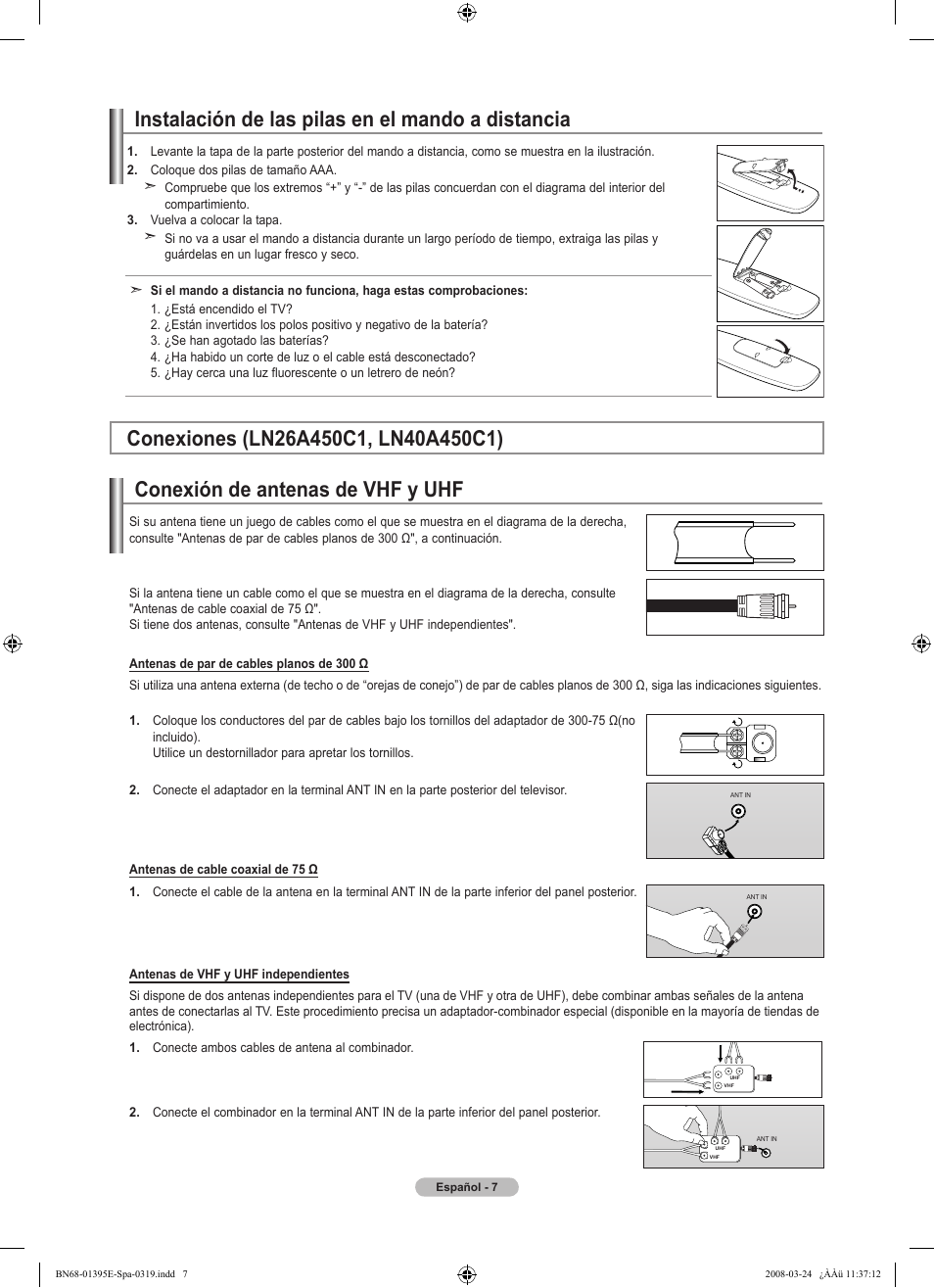 Samsung LN37A450C1XZP User Manual | Page 71 / 125