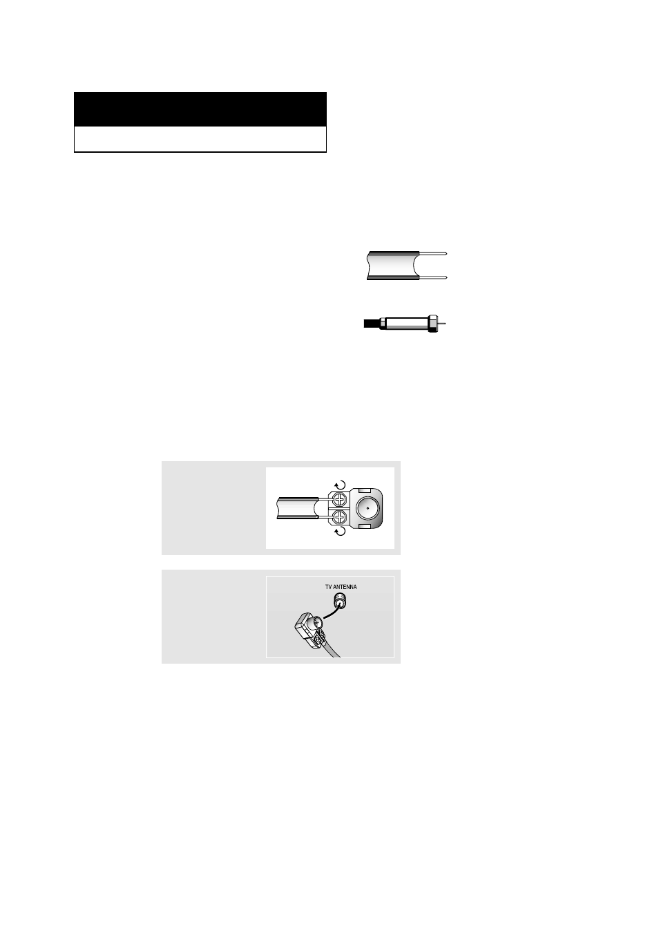 Connecting vhf and uhf antennas | Samsung LTM1775WX-XAC User Manual | Page 12 / 67