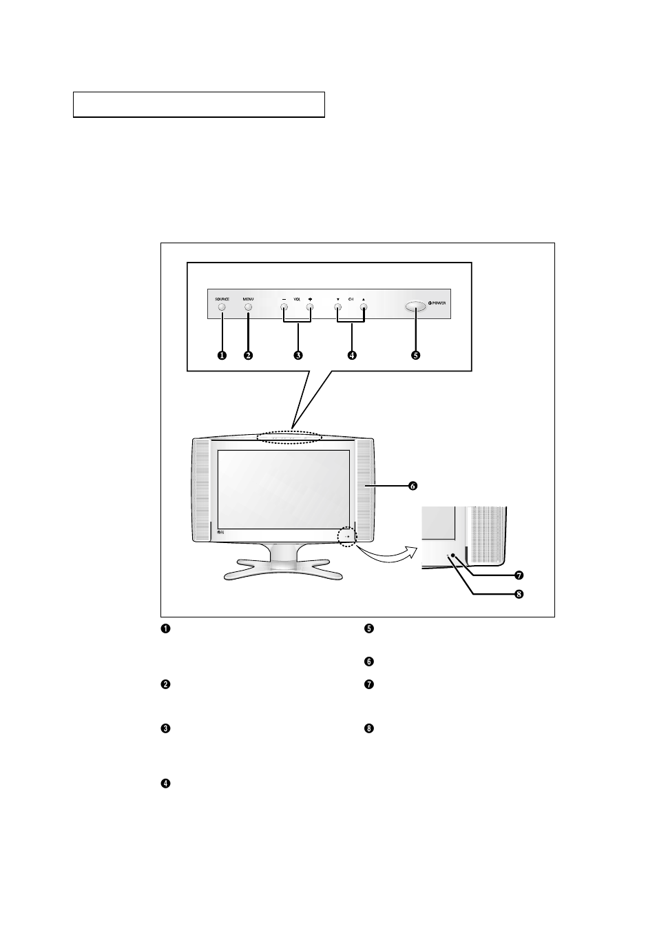 Familiarizing yourself with the tv | Samsung LTM1775WX-XAC User Manual | Page 8 / 67