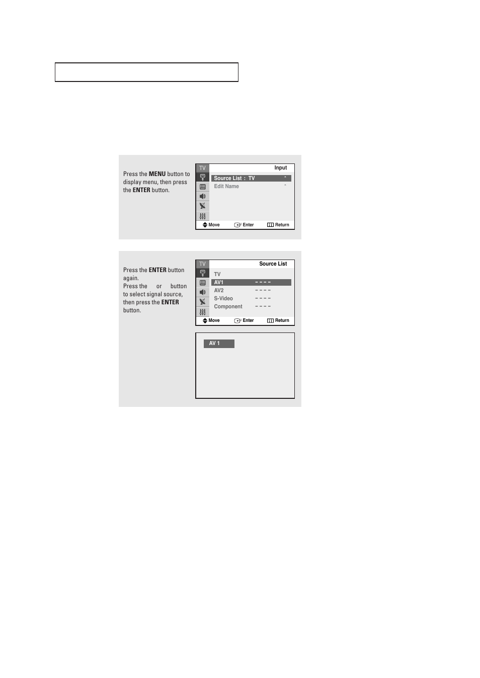 Viewing an external signal source, Setting the signal source | Samsung TXR2735X-XAA User Manual | Page 37 / 62