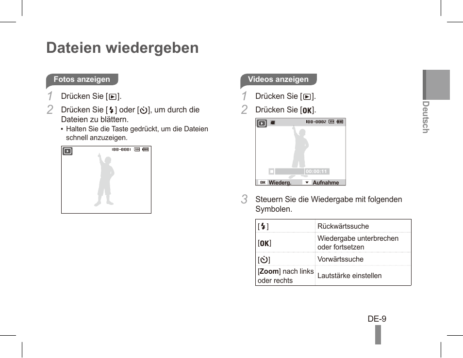 Dateien wiedergeben | Samsung EC-PL80ZZBPRCA User Manual | Page 19 / 142