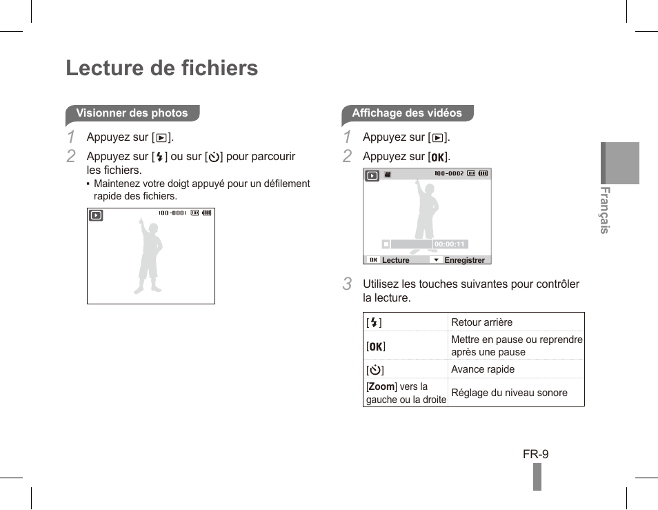 Lecture de fichiers | Samsung EC-PL80ZZBPRCA User Manual | Page 29 / 142