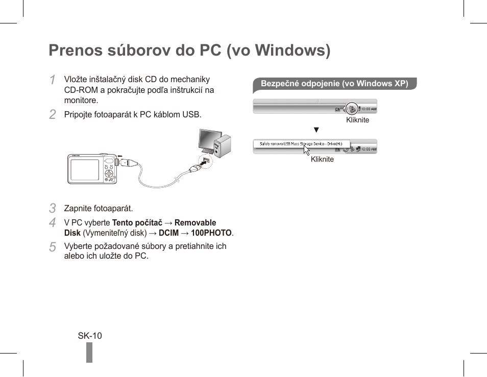 Prenos súborov do pc (vo windows) | Samsung EC-PL80ZZBPRCA User Manual | Page 70 / 142