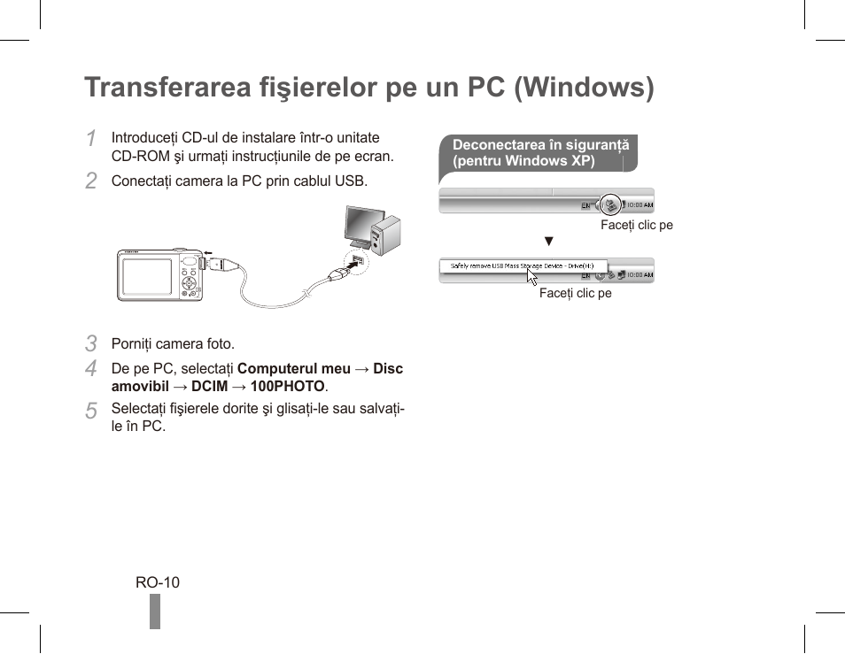 Transferarea fişierelor pe un pc (windows) | Samsung EC-PL80ZZBPRCA User Manual | Page 90 / 142