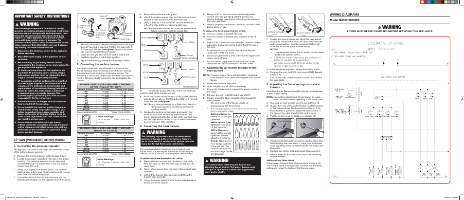 Samsung NX58H5650WS-AA User Manual | 6 pages