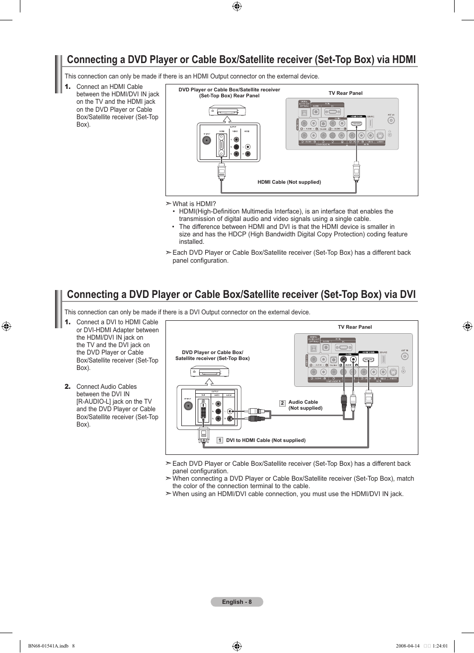 Samsung LN22A650A1DXZA User Manual | Page 10 / 121