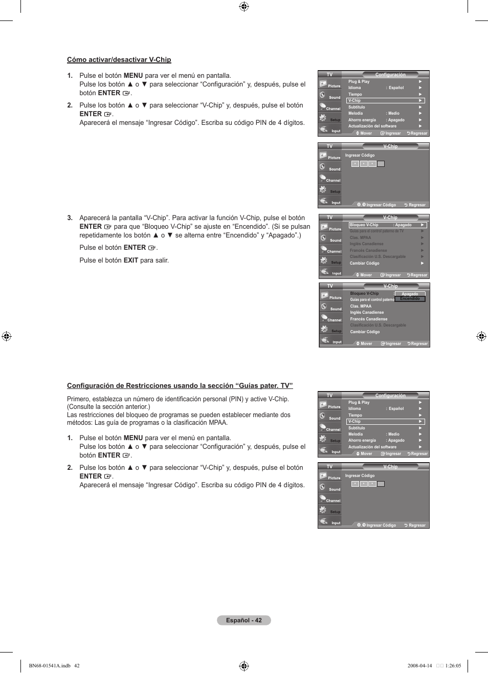 Samsung LN22A650A1DXZA User Manual | Page 104 / 121