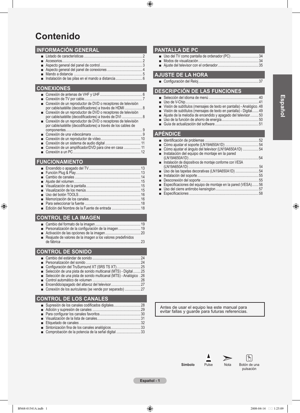 Samsung LN22A650A1DXZA User Manual | Page 63 / 121