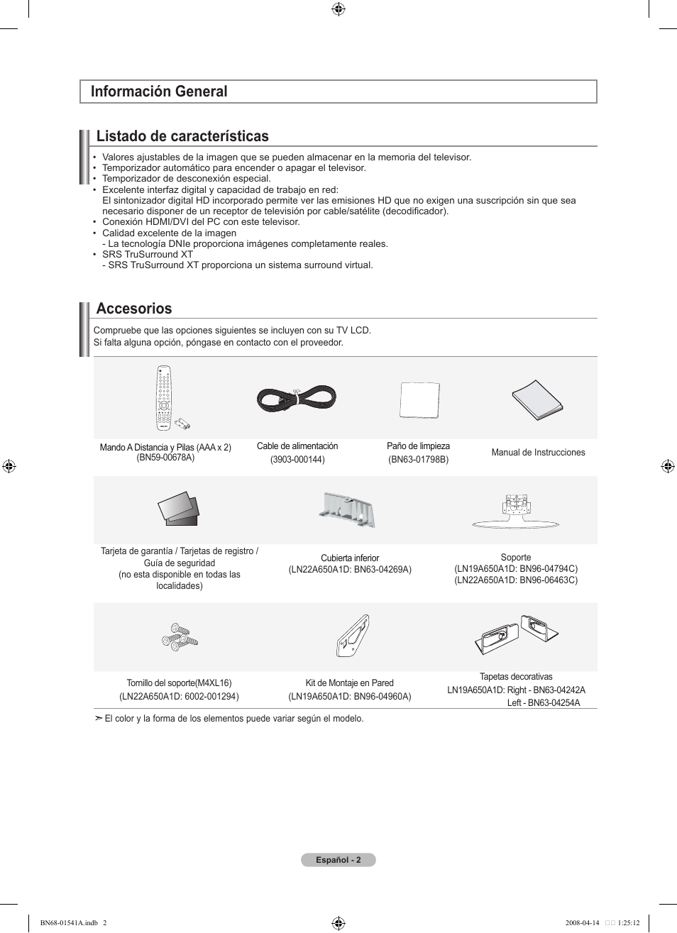 Samsung LN22A650A1DXZA User Manual | Page 64 / 121