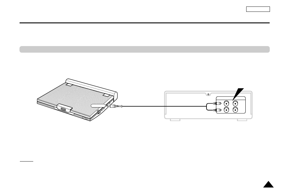 Connecting to a stereo component | Samsung DVD-L100A-XAX User Manual | Page 20 / 66