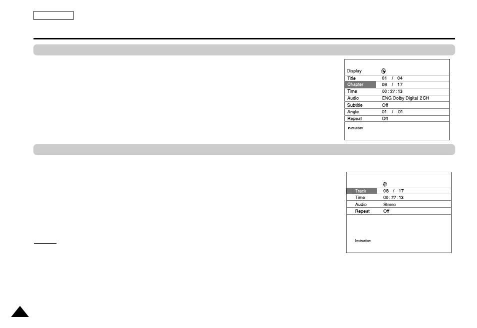 Using the display function | Samsung DVD-L100A-XAX User Manual | Page 31 / 66