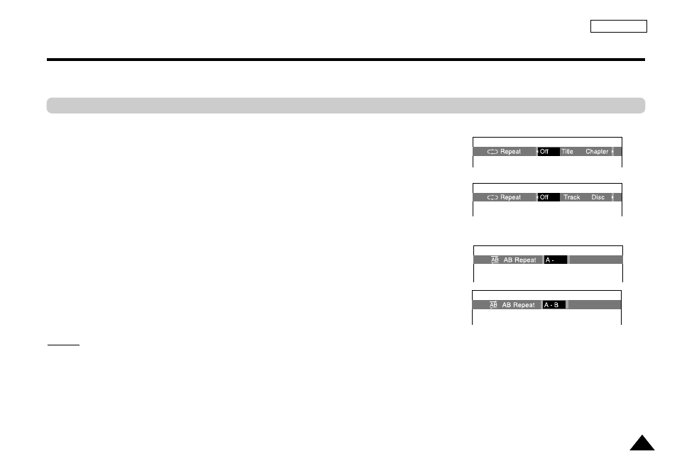 Repeat play | Samsung DVD-L100A-XAX User Manual | Page 32 / 66