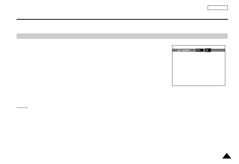 Selecting the subtitle language | Samsung DVD-L100A-XAX User Manual | Page 34 / 66